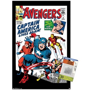 Trends International Marvel Comics - Avengers - Captain America - Comic Cover #4 Unframed Wall Poster Prints - 1 of 4