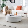 GDFStudio Susanna Modern Marble Round Coffee Table - 3 of 4