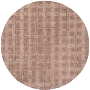 Genre GRE901 Hand Loomed Indoor Area Rug - Brown - 6' Round - Safavieh - 1 of 3