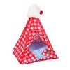 ZEZE Christmas Pet Tent House-Red - 2 of 4