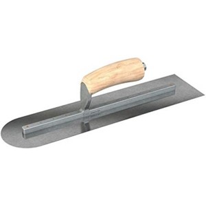 Bon Tool 66-264 Finish Trowel - Square/Round End - Car Steel - 20 X 5 - Wood - 1 of 3