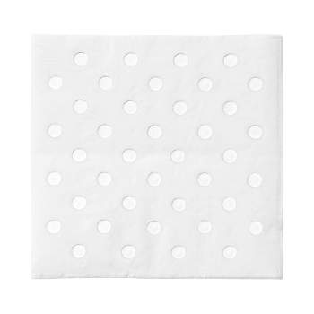 Smarty Had A Party White with Silver Dots Paper Beverage/Cocktail Napkins (600 Napkins)