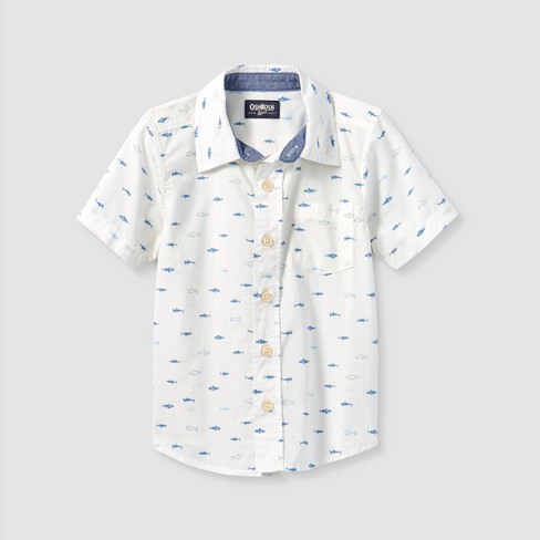 3t white button down shirt
