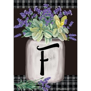 Briarwood Lane Everyday Garden Flag 12x18 For Outdoor Farmhouse Monogram Letter F Garden Flag Flags For Outside - 1 of 4