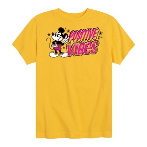 Boys' - Disney - Positive Vibes Short Sleeve Graphic T-Shirt - 1 of 4