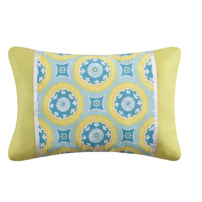 C&F Home 12" x 18" Delilah Blue Applique Pillow