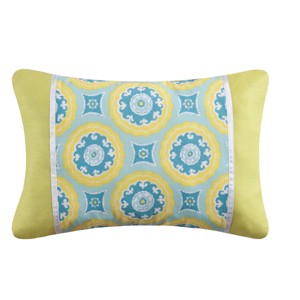 C&F Home 12" x 18" Delilah Blue Applique Pillow - 1 of 1