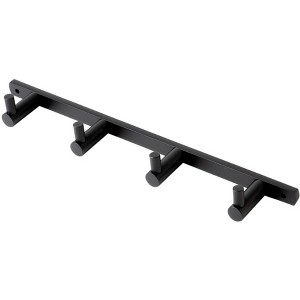 ALFI Black Matte Wall Mounted 4 Prong Robe / Towel Hook - 1 of 4
