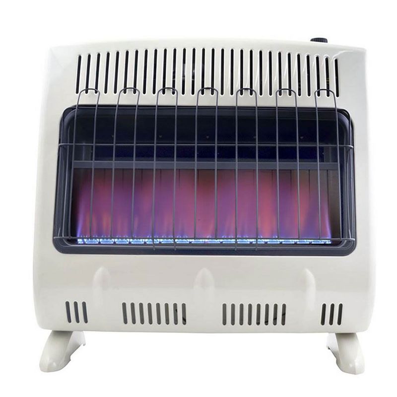 Mr Heater 30000 BTU Vent Free Blue Flame Propane Gas Wall or Floor Indoor Heater with Thermostat for Spaces up to 750 Square Feet, 1 of 7