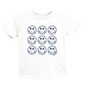 The Juniper Shop SmileyWorld Patriotic Stars Stacked Youth Short Sleeve Tee - 1 of 4