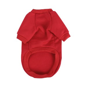 Unique Bargains Cotton Fleece Warm Comfortable Pet Hooded Sweatshirt - 1 of 4