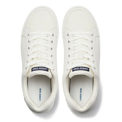Lands' End Men's All Day Comfort Sneakers - 10 - White — фото 2