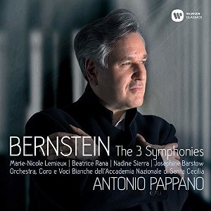 Antonio Pappano - Bernstein: Symphonies Nos. 1 - 3 Prelude Fugue & Riffs (CD) - 1 of 1