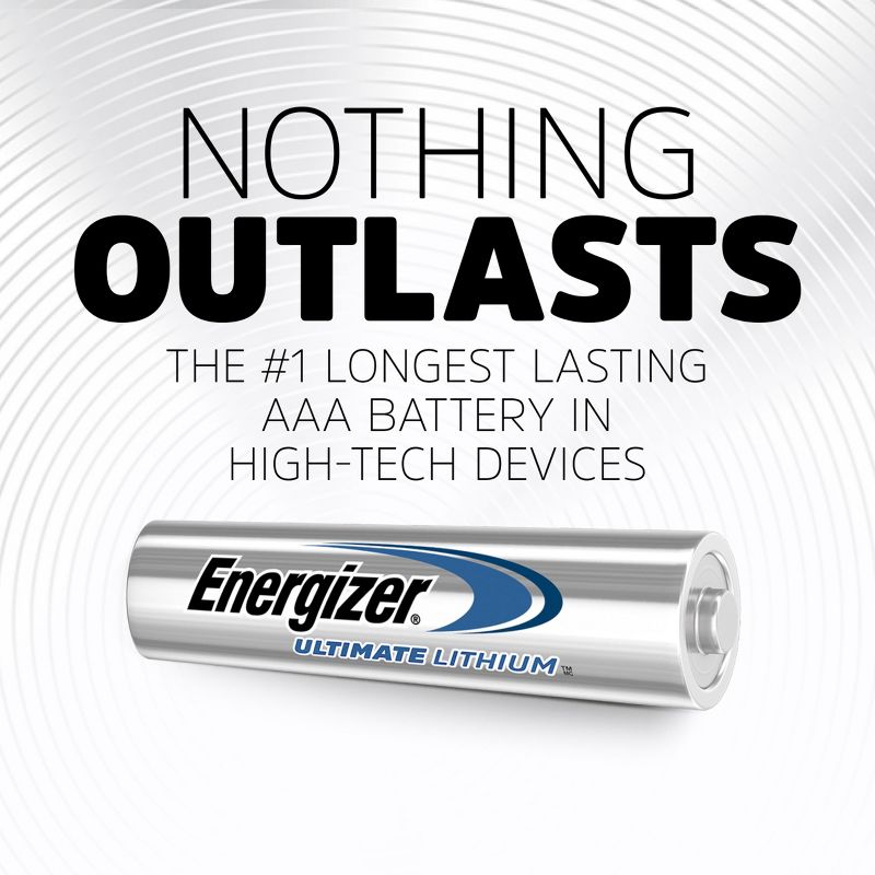 Energizer Ultimate Lithium AAA Batteries - Lithium Battery, 3 of 12