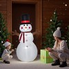 NAYSAYE Inflatable Holiday Decoration Snowman with Hat and Scarf for Christmas Yard Display, Multicolor, 39.25"*31.5"*71.35" - 2 of 4