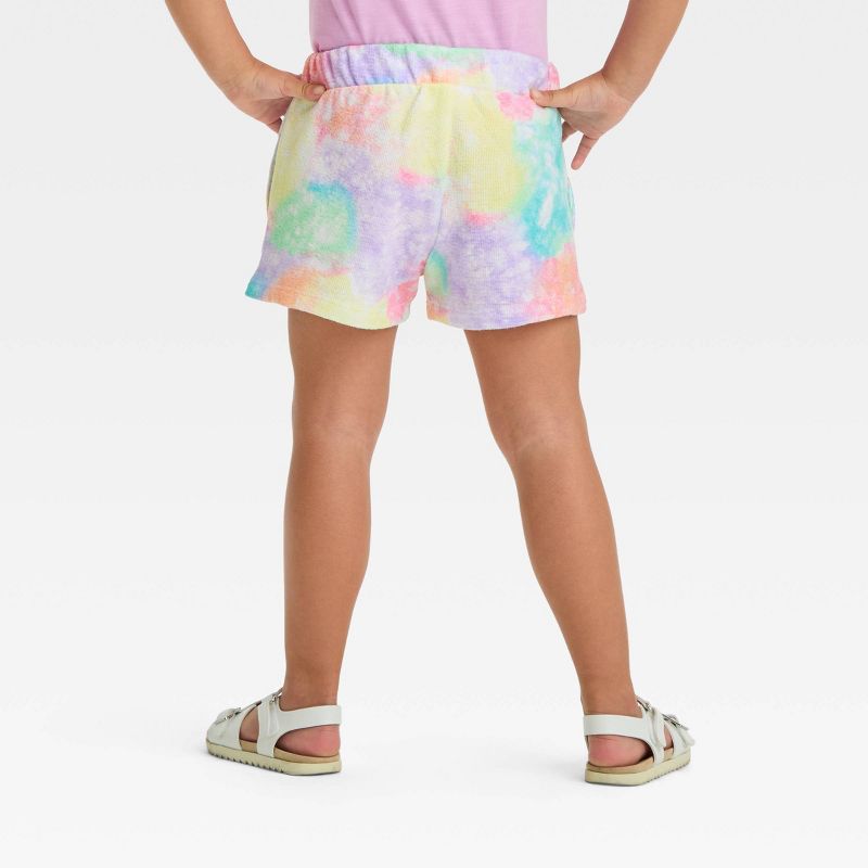Toddler Girls' Rainbow Tie-Dye Shorts - Cat & Jack™, 3 of 5