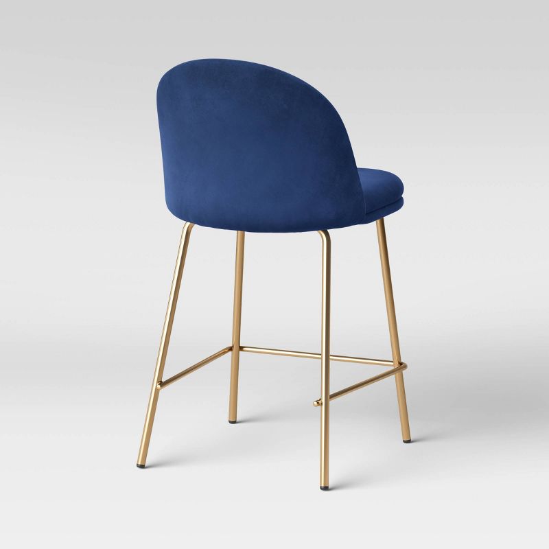 Nils Brass Base Counter Height Barstool - Project 62™, 4 of 10