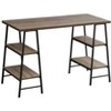 PAGED 47" L Computer Desk, Simple Modern Home Office Desk with 4 Shelves in 2 Different Sizes for Office, Study - 3 of 4