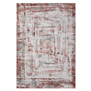 Machine Washable Area Rug Modern Abstract Non Slip Non Shedding Rug Foldable Stain Resistant Low Pile Indoor Carpet for Living Room Bedroom - 1 of 4