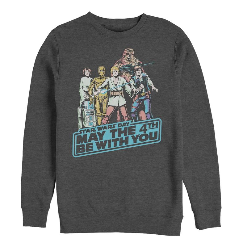 Men's Star Wars May the Fourth Classic Poster Sweatshirt, 1 of 4