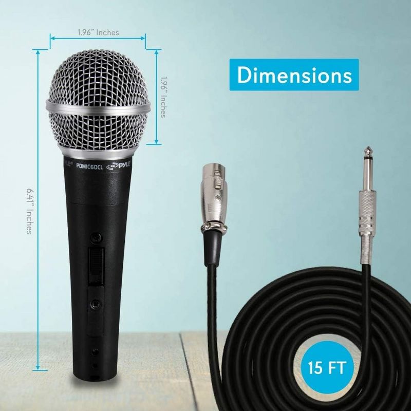 Pyle Professional Dynamic Vocal Microphone - Black, 2 of 8
