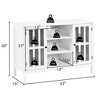 Costway Wood TV Stand Entertainment Media Center Console for TV up to 50'' - 3 of 4