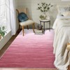 Gradient Color Contemporary Area Rug - Machine Washable Modern Ombre Carpet, Non-Slip Non-Shedding Throw Rug for Living Room Bedroom Laundry - 4 of 4
