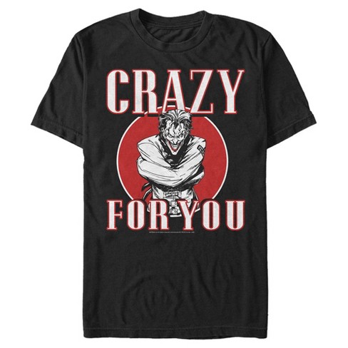 Men's Batman Valentine's Day Joker Crazy For You T-Shirt - image 1 of 4