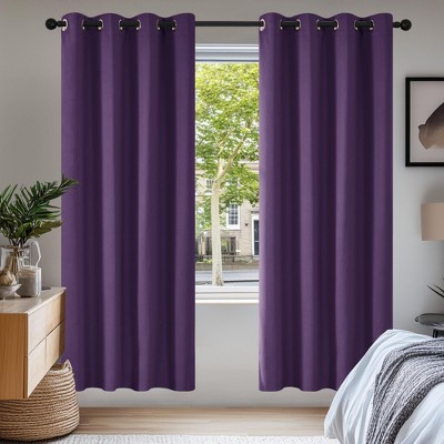Deconovo Grommet Curtains 2 Panels, Thermal Insulated, 38"W