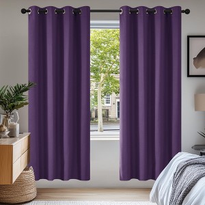 Deconovo Grommet Curtains 2 Panels, Thermal Insulated, 38"W - 1 of 4