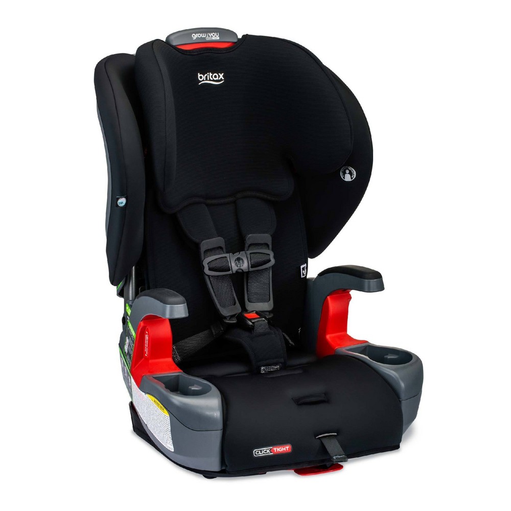 Britax Grow with You ClickTight Harness Contour SafeWash Booster Car Seat - Black -  87853840