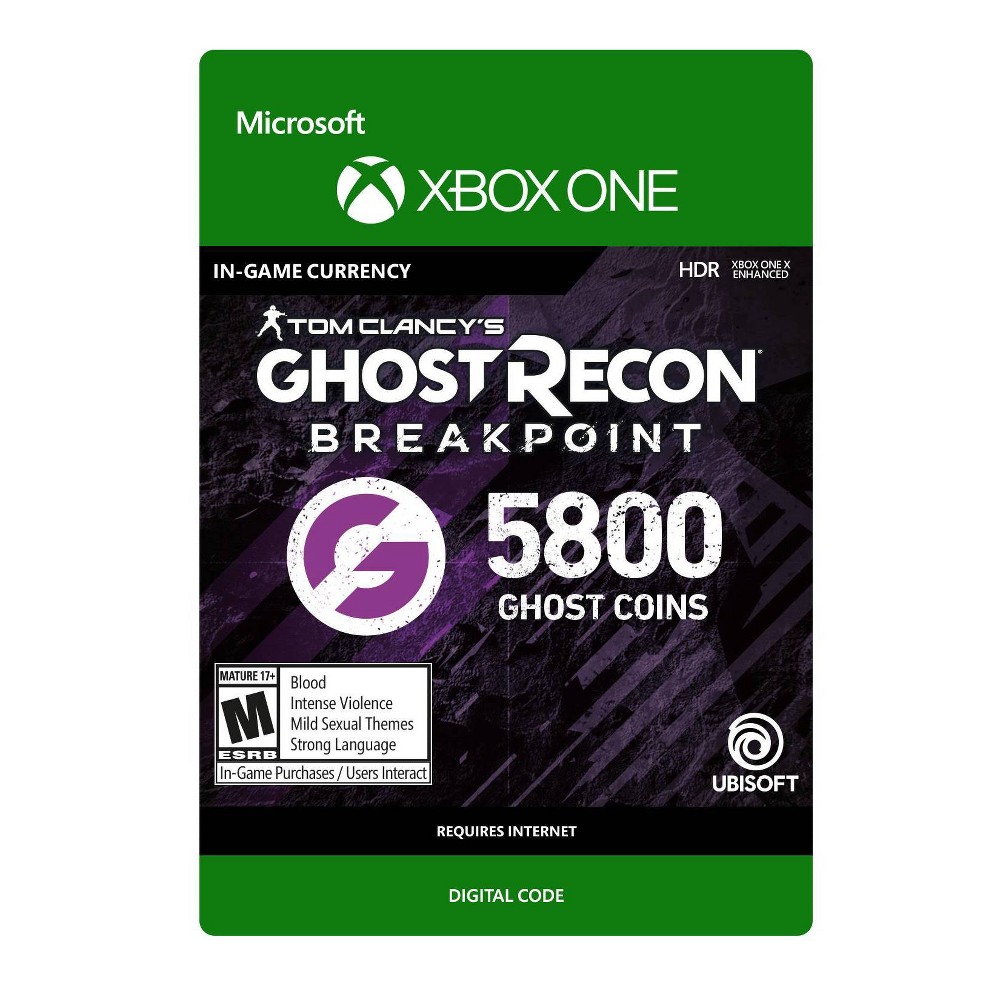 Photos - Game Tom Clancy's Ghost Recon: Breakpoint 5800 Ghost Coins - Xbox One (Digital)