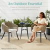Best Choice Products Set of 2 Indoor Outdoor Patio Dining Chairs Woven Wicker Seating Set 250lb Capacity - 2 of 4