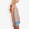 Anna-Kaci Women's Halter Neck Knit Tank Top with V-Neck Wrap Design and Side Tie Detail Top - 4 of 4