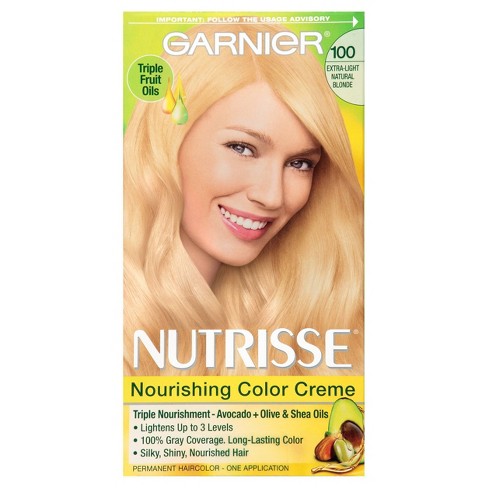 Pelgrim applaus Bek Garnier Nutrisse Nourishing Hair Color Creme 100 Extra-light Natural Blonde  : Target