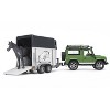 Bruder Land Rover Defender Station Wagon With Horse Trailer And 1 Horse - 4 of 4