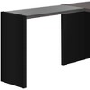 55" Gray and Black L Shape Computer Desk With Three Drawers - 3 of 4