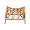 bali & pari Lamaria Modern Bohmenian Natural Brown Antique Rattan Footstool - 3 of 4
