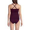 Lands' End Women's Chlorine Resistant Plunge X-Back Tankini Swimsuit Top - 2 of 4