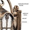 CLAXY Outdoor Wall Light Waterproof Exterior Wall Lantern Brass with Rust - 4 of 4