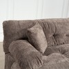120.87" Chenille L-Shaped Modular Sectional Sofa with Deep Seating, Ottoman, Dual-Layer Cushions & Pillows - 4 of 4