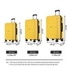 3 Piece Luggage Set,Hardshell Suitcase Set with Spinner Wheels & TSA Lock,Expandable Lightweight Travel Luggage - 4 of 4