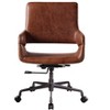 TiramisuBest Vintage Genuine Leather Swivel Office Chair: 360¡ã Rotation, Adjustable Height, Padded - 3 of 4