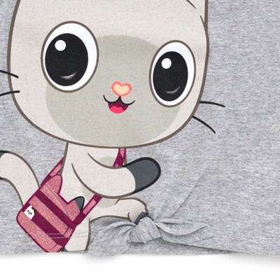 Gabby's Dollhouse Dreamworks Gabby's Dollhouse Pandy Paws MerCat Big Girls 3 Pack T-Shirts Gray / Purple / Pink 10-12 — фото 6