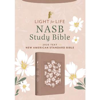 Light for Life NASB Study Bible (Blush Bouquet) - by  Christopher D Hudson & The Lockman Foundation (Leather Bound)