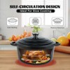 SEVOBAL Pots and Pans Dutch Oven Pot with Lid Non Stick Enameled Cast Iron Dutch Oven Oven Safe Ceramic Cookware, Black, 10.63"*9.45"*3.94" - 3 of 4