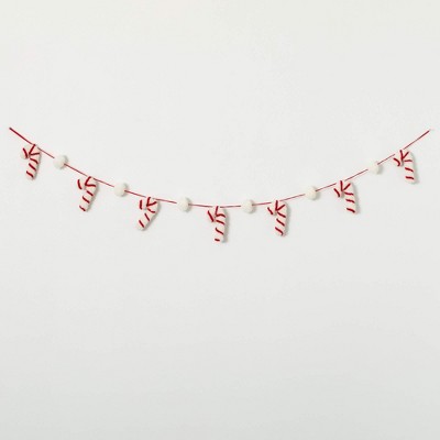 60"L Sullivans Christmas Whimsical Candy Cane Garland  Red-White
