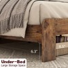 CAVINAS Industrial Full Size Bed Frame, Metal Frame & Solid Wood Platform Bed Frame with Headboard, Bed Frame with Large Under Bed Storage - 2 of 4