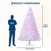 White LED Christmas Tree - 450 Lights, 1180 Tips, Metal Stand - Indoor/Outdoor Decor - 3 of 4