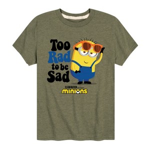 Boys' - Despicable Me Minions - Too Rad To Be Sad Short Sleeve Graphic T-Shirt - 1 of 3